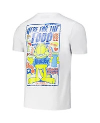 Freeze Max Men's White Garfield Foodie Regular Fit T-Shirt