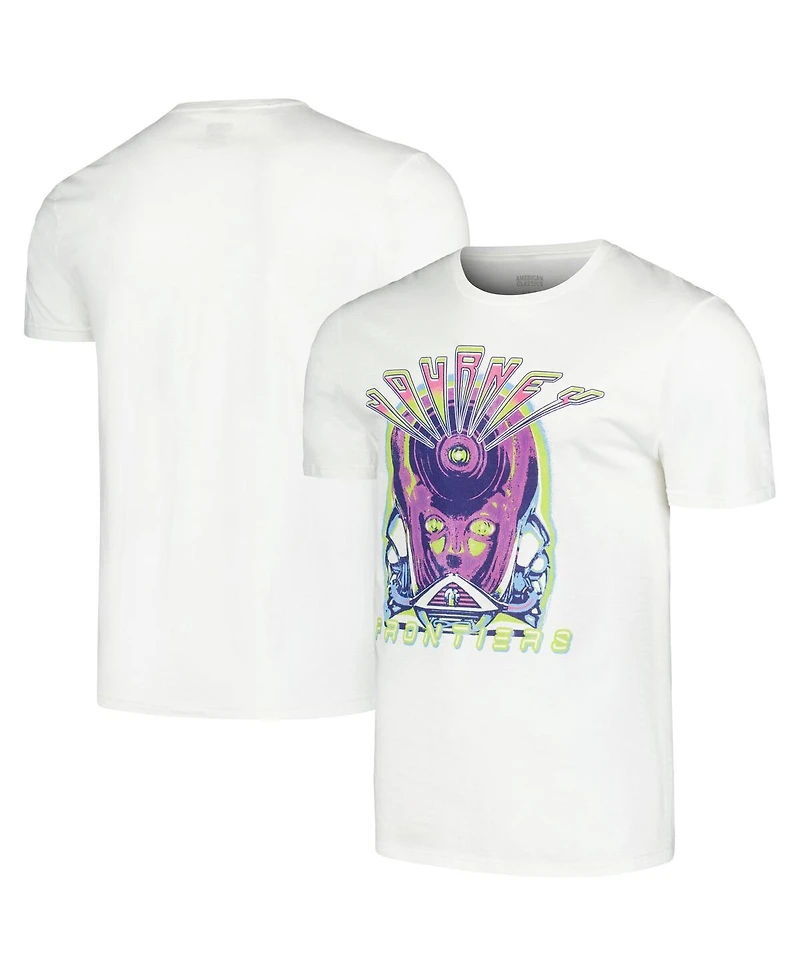 American Classics Men's and Women's White Journey Frontiers Neon Graphic T-Shirt
