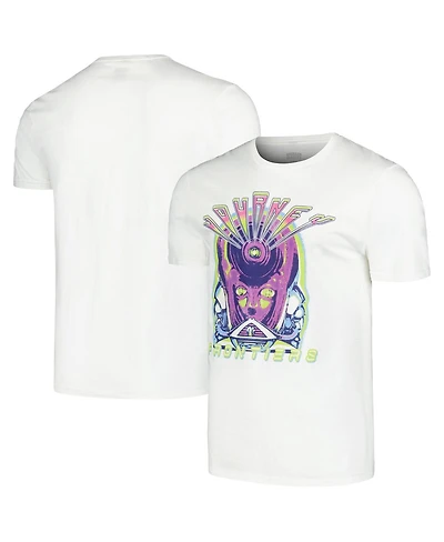 American Classics Men's and Women's White Journey Frontiers Neon Graphic T-Shirt