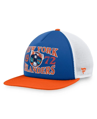 Fanatics Men's Royal New York Islanders Heritage Foam Front Adjustable Trucker Hat