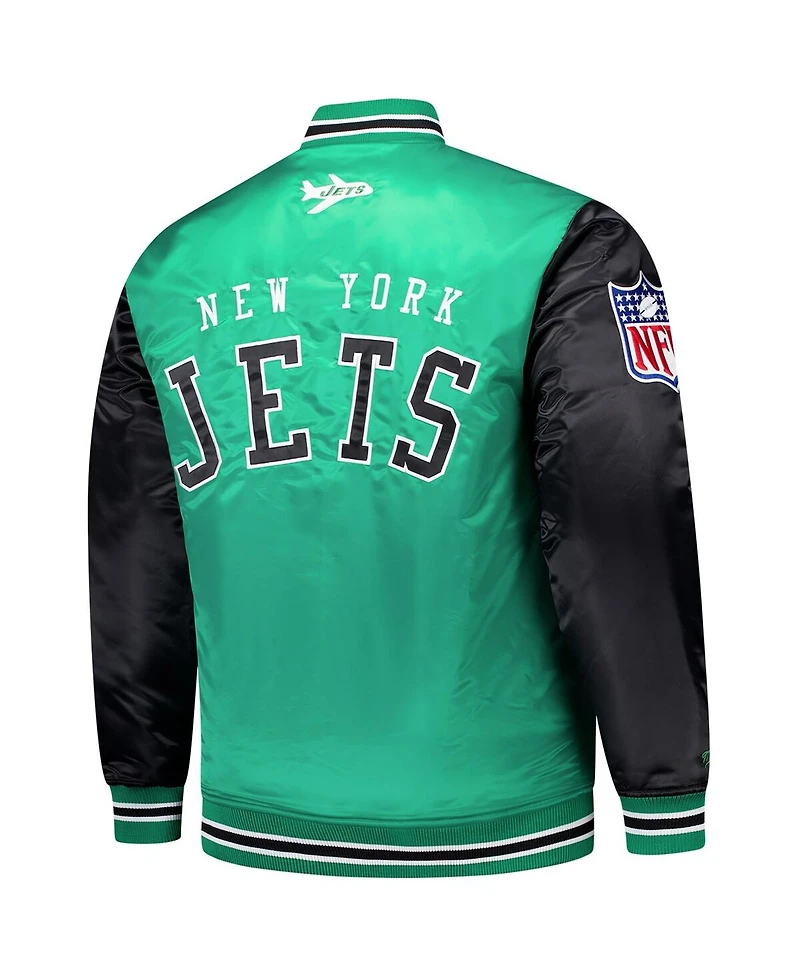 Mitchell & Ness Men's Kelly Green New York Jets Team Satin Jacket