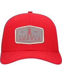 New Era Men's Red Los Angeles Angels Labeled 9SEVENTY Stretch-Snap Adjustable Hat