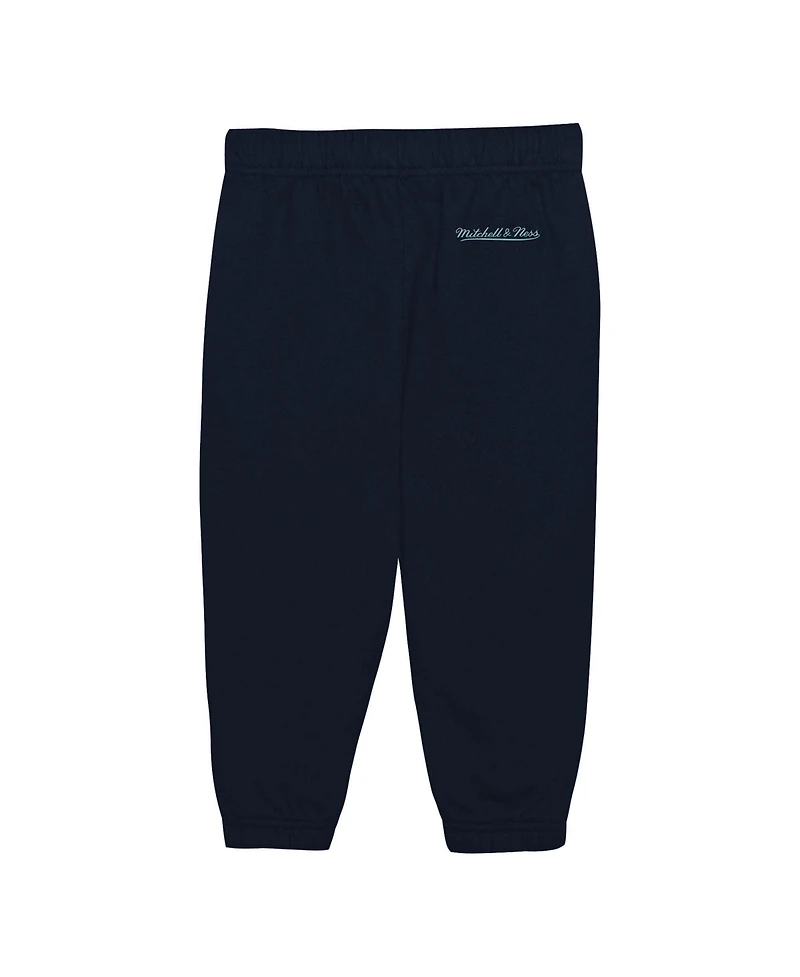 Mitchell & Ness Toddler Seattle Kraken Two-Piece Oversized Block Buster Fleece Sweatshirt Pants Set