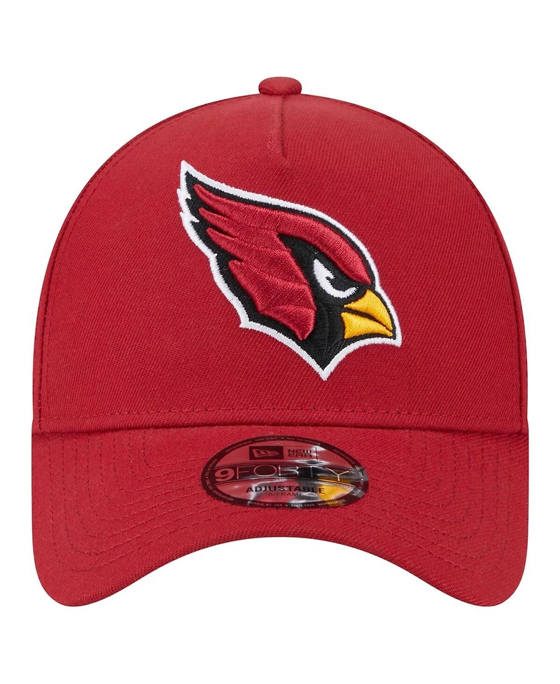 New Era Men's Cardinal Arizona Cardinals A-Frame 9FORTY Adjustable Hat