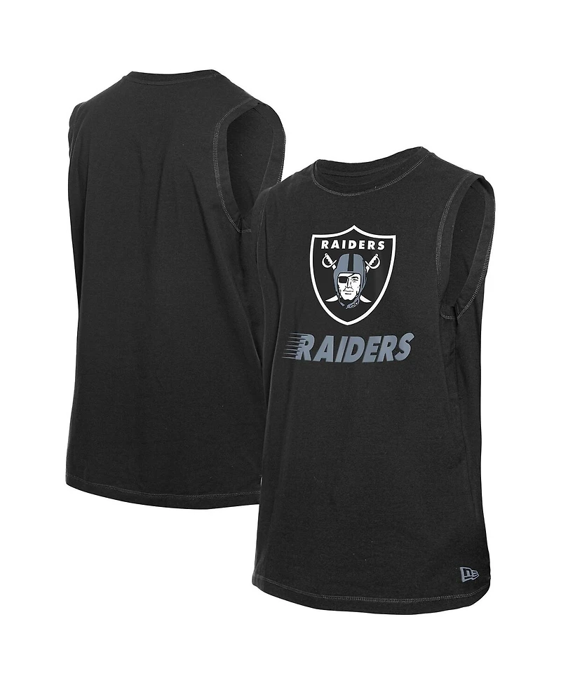 New Era Men's Black Las Vegas Raiders Leisure Collection Tank Top