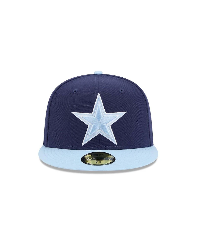 New Era Men's Navy/Light Blue Dallas Cowboys Color Pack Two-Tone 59FIFTY Fitted Hat