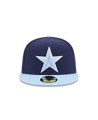 New Era Men's Navy/Light Blue Dallas Cowboys Color Pack Two-Tone 59FIFTY Fitted Hat