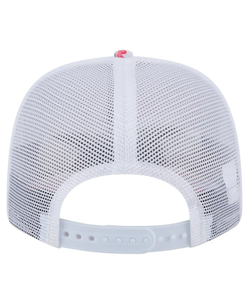 New Era Men's White Athletics Flamingo Mesh Back 9SEVENTY Stretch-Snap Hat