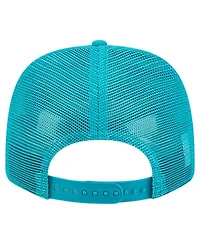 New Era Men's Aqua Miami Dolphins Main Trucker 9SEVENTY Stretch Snap Hat