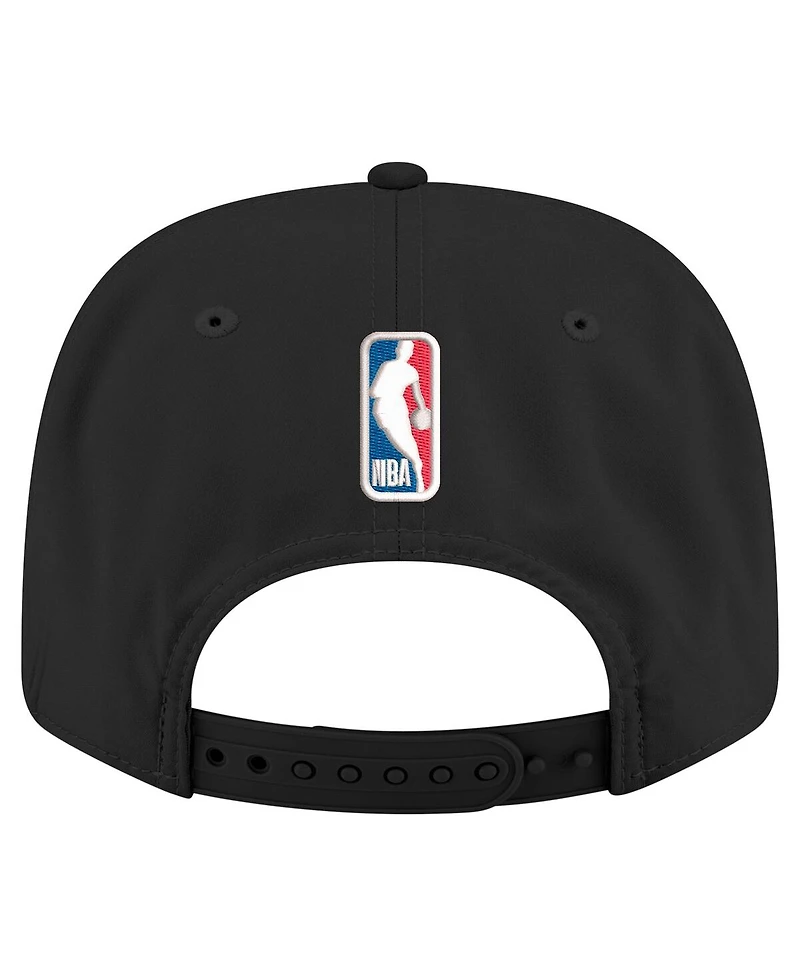 New Era Men's Black Chicago Bulls Statement Edition Jersey Hook 9SEVENTY Stretch-Snap Hat