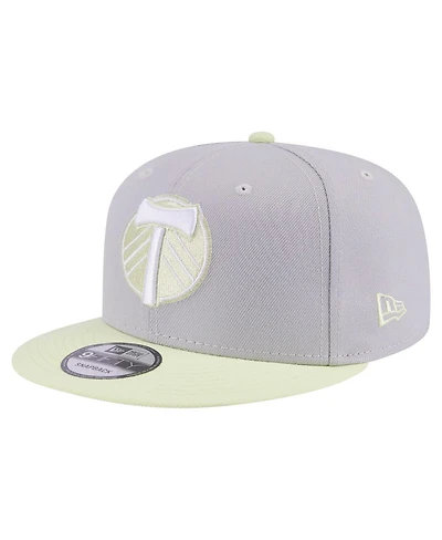 New Era Men's Gray Portland Timbers Color Pack Two-Tone 9FIFTY Snapback Hat