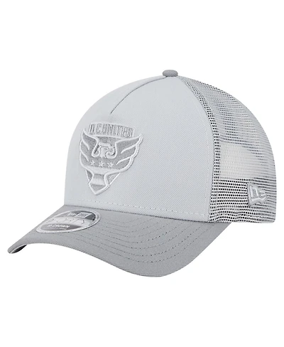 New Era Men's Gray D.c. United Color Pack 9FORTY A-Frame Adjustable Trucker Hat