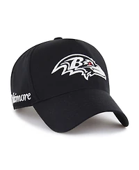 '47 Brand Men's Black Baltimore Ravens Foundation Offside Adjustable Hat