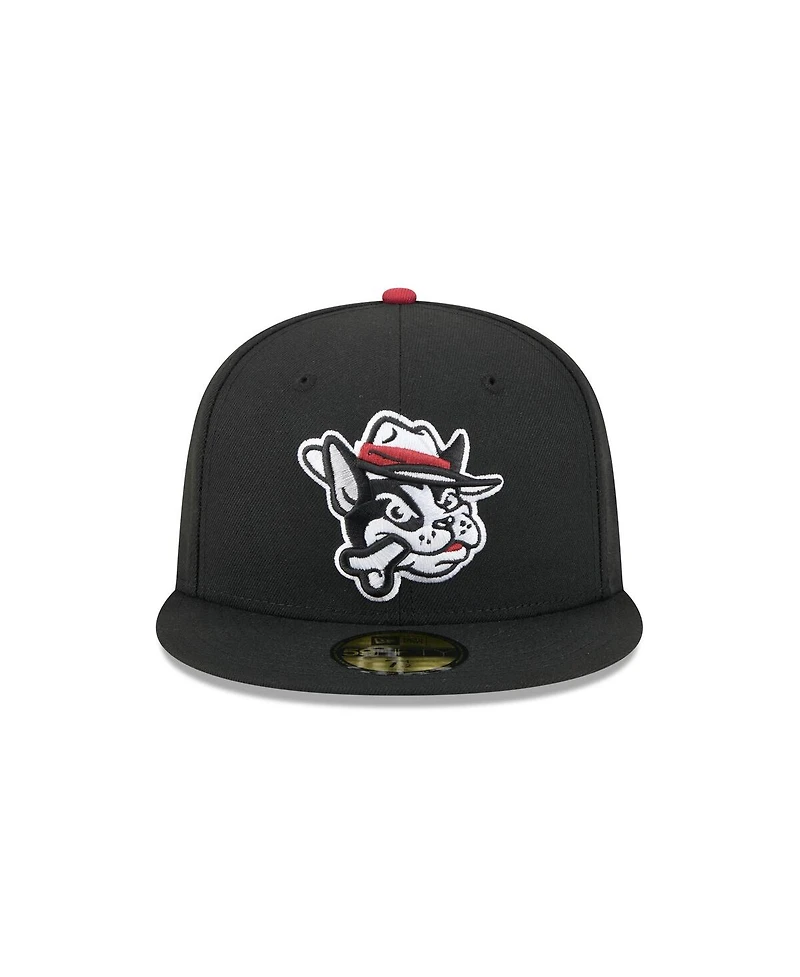 New Era Men's Black Winston-Salem Dash Theme Nights 59FIFTY Fitted Hat