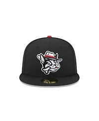 New Era Men's Black Winston-Salem Dash Theme Nights 59FIFTY Fitted Hat