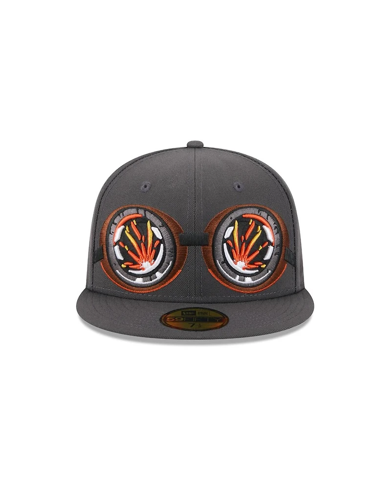 New Era Men's Gray Lehigh Valley IronPigs Theme Nights 59FIFTY Fitted Hat
