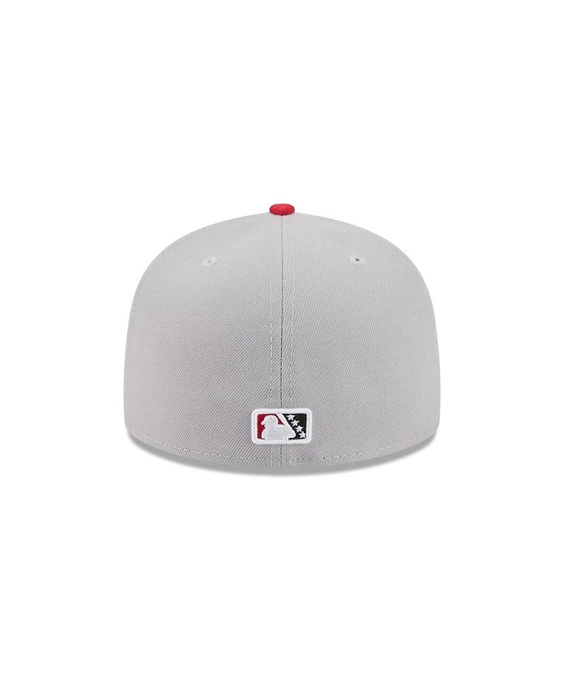 New Era Men's Gray Fresno Grizzlies Theme Nights 59FIFTY Fitted Hat