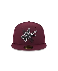 New Era Men's Maroon Fayetteville Woodpeckers Theme Nights 59FIFTY Fitted Hat