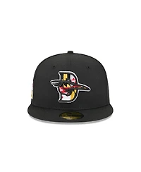 New Era Men's Black Delmarva Shorebirds Theme Nights 59FIFTY Fitted Hat