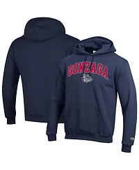 Champion Men's Navy Gonzaga Bulldogs Arched Logo Fleece Pullover Hoodie