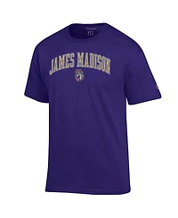 Champion Men's Purple James Madison Dukes Arch Over Logo T-Shirt