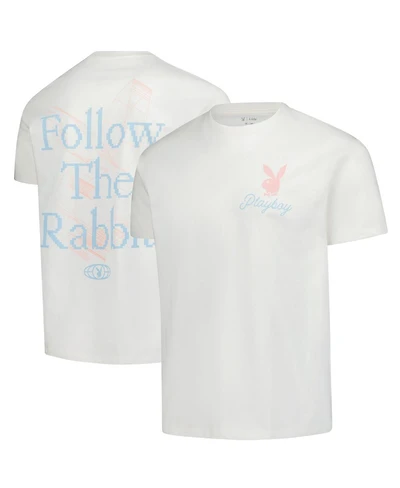 Lids Men's White Playboy Follow The Rabbit T-Shirt