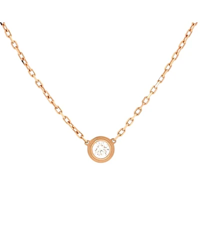 Pre-Owned Cartier Large D'Amour Pendant Necklace 18K Rose Gold with Diamond