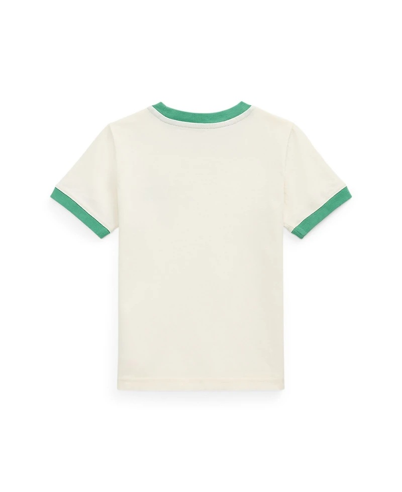 Polo Ralph Lauren Toddler and Little Boys Logo Jersey Ringer T-Shirt