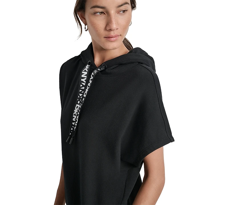 Dkny Sport Women's Logo-String Hoodie Sneaker Dress