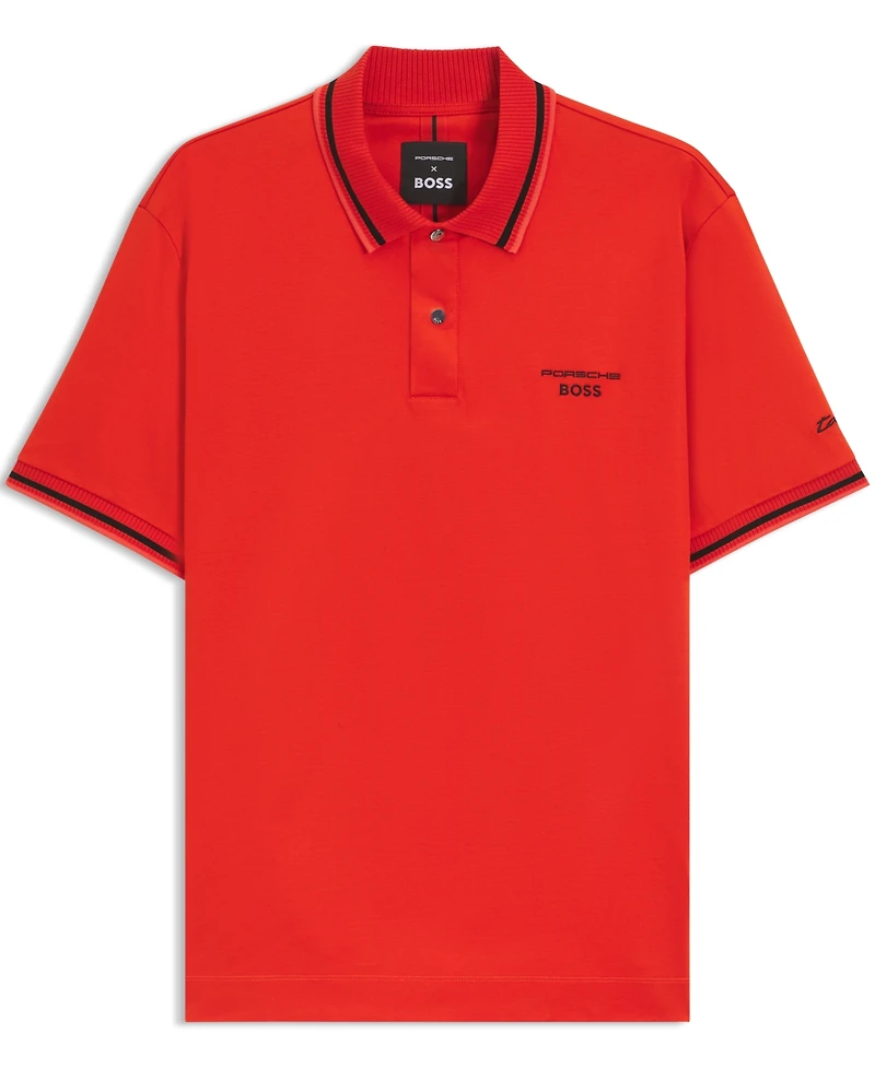 Porsche x Boss Men's Cotton Moisture Control Polo Shirt