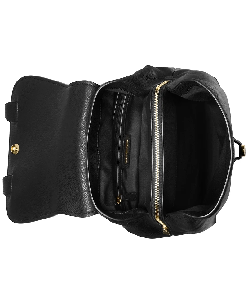 Michael Michael Kors Quinn Medium Leather Flap Backpack