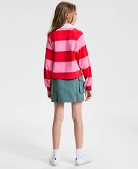 Tommy Hilfiger Big Girls Rugby Stripe Sweatshirt Cargo Skirt