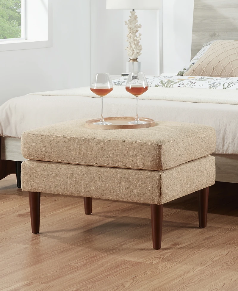 Convenience Concepts 20.25" Designs4Comfort Marlow Mid Century Ottoman