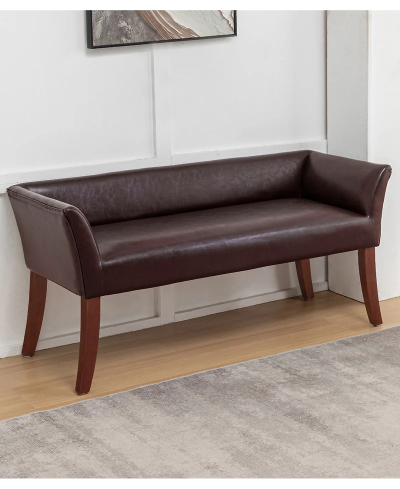 Convenience Concepts 19.5" Designs4Comfort Ella Entryway Window Accent Seating Bench