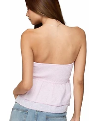 Edikted Women's Toria Ruffled Eyelet Strapless Top