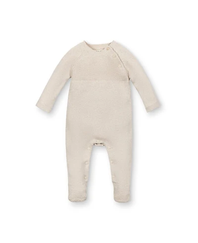 Hope & Henry Baby Organic Raglan Footed Sweater Romper