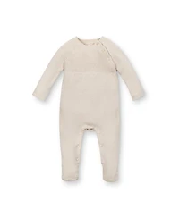 Hope & Henry Baby Organic Raglan Footed Sweater Romper