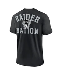 Nike Men's Black Las Vegas Raiders Rewind Slogan T-Shirt