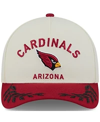 New Era Men's Cream/Cardinal Arizona Cardinals 2025 Nfl Draft 9FORTY A-Frame M-Crown Adjustable Hat