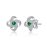 Kids 14K Gold Plated with Colored Cubic Zirconia Star-Shaped Stud Earrings