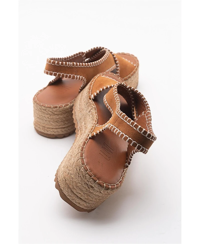 Forever & Always Shoes Bellezza Leather Platform Sandals