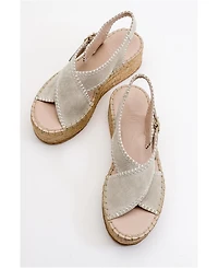 Forever & Always Shoes Bellezza Leather Platform Sandals