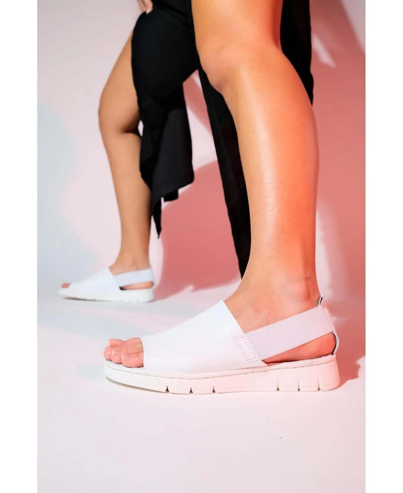 Londoi Elastic Strap Leather Sandal (Women)