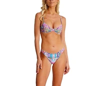 La Moda Clothing Women's Floral Two Piece Bikini Set