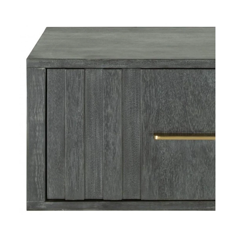 Low One Drawer Nightstand for Bedroom Small Bedside Table with Storage