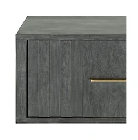 Low One Drawer Nightstand for Bedroom Small Bedside Table with Storage