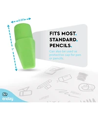 Erasers Pencil Toppers, Arrowhead Rubber Non- Abrasive Cute Pencil Cap and Top Erasers for Kids and Adults, School Supplies in Pink, Orange, Blue, Pur