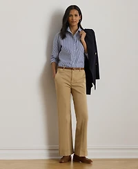 Lauren Ralph Women's Stretch Cotton Chino Flare Pants