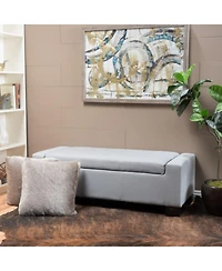 Streamdale Furniture Guernsey Contemporary Tufted Storage Ottoman