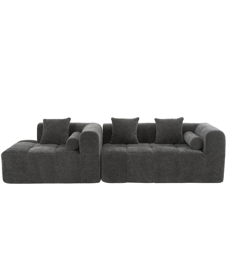 Streamdale 101" Sectional Sofa, Modular Couch, Deep Seating